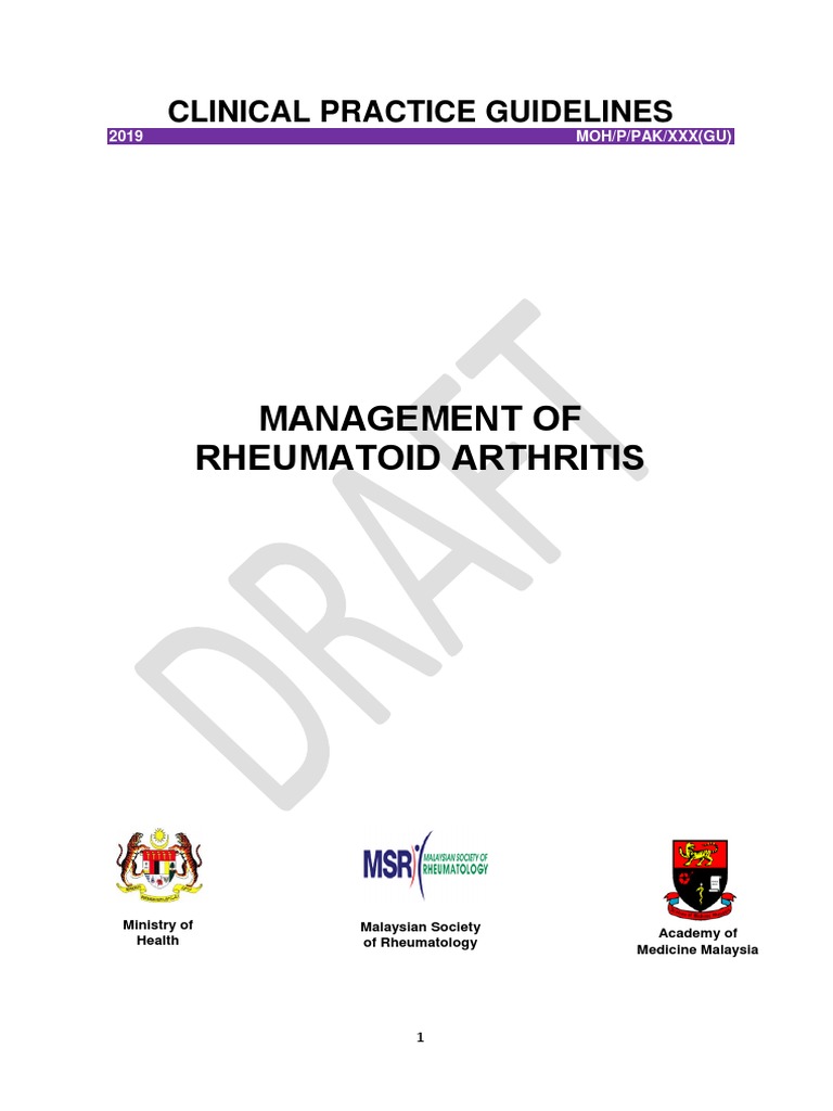 2) CPG Management of Rheumatoid Arthritis | PDF | Rheumatoid Arthritis ...