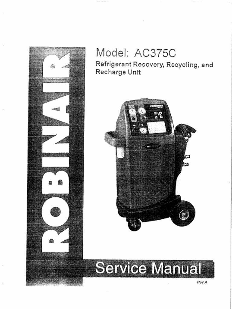 Robinair Ac375c Parts | PDF