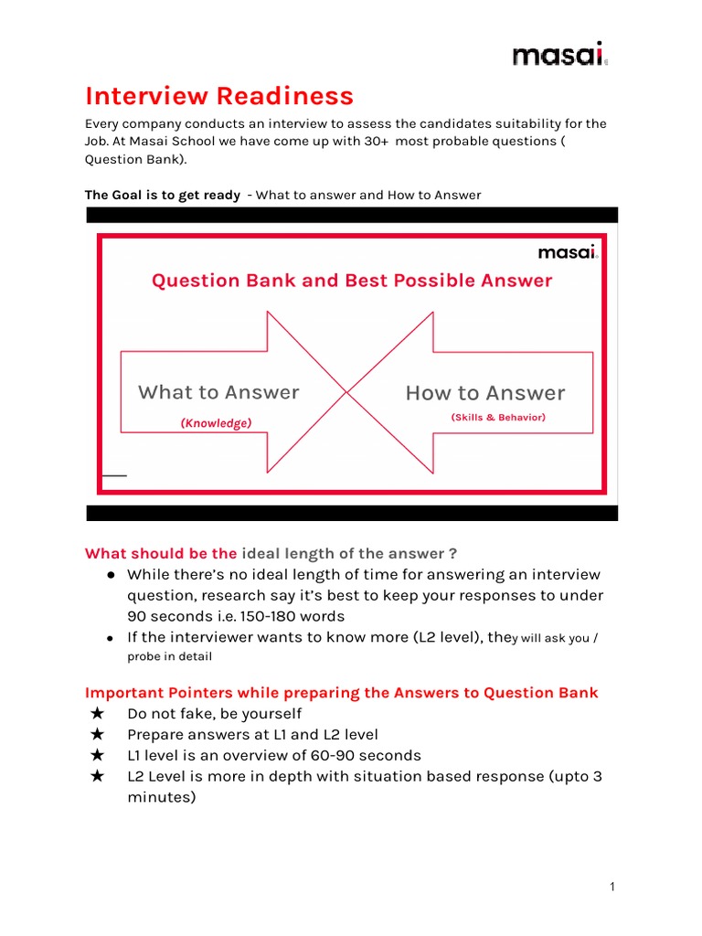 Mastering Interview Responses | PDF | Leadership | Goal