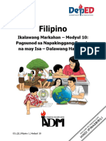 Filipino1 Q2 Mod10 PagsunodSaNapakinggangPanutoNaMayIsaDalawangHakbang Version2