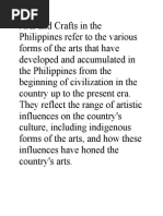 Philippine Indigenous Arts and Crafts | PDF | Weaving