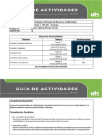 Guía de Actividades