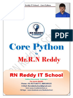 RN Reddy IT School Guide to Core Python