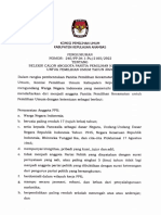 PU KPU KKA 240 - Pengumuman Calon Anggota PPK Pemilu 2024