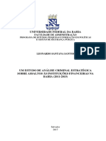 Um Estudo de Análise Criminal Estratégica Sobre Assaltos Às Instituições Financeiras Na Bahia (2011-2015)