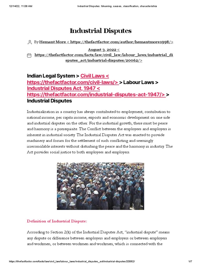 industrial-disputes-meaning-causes-classification-characteristics