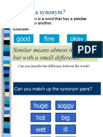 What is a synonym? Understanding word similarities