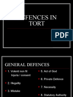Defences in Tort - Understanding Consent and Assumption of Risk/TITLE