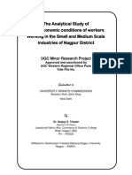 Socio-economic conditions of small industry workers