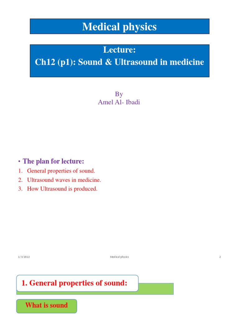Ultrasound in Medicine - p1 | PDF | Sound | Medical Ultrasound