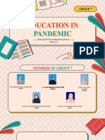 Education in Pandemic (Presentation by Groupping)