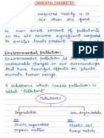 Environmental Chemistry Notes