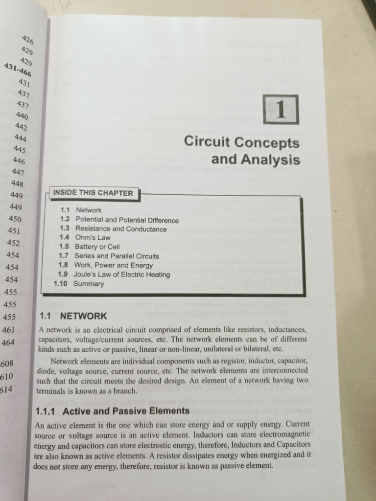 Circuit Analysis: Concepts & Elements | PDF | Voltage | Electrical Network