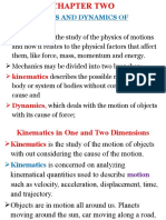 Kinematics and Dynamics of Particles