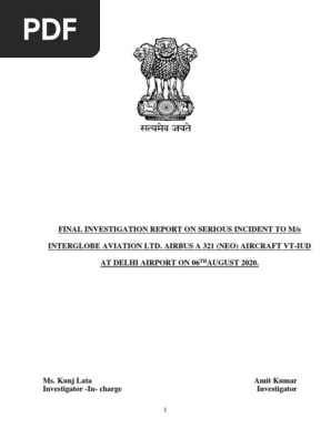 Investigation report