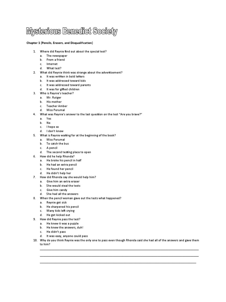 Chapter 1 (Pencils, Erasers, and Disqualification) PDF Communication