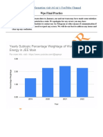 WPE Practice Assignment @JEEAdvanced - 2024