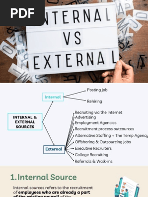 Internal and External Sources | PDF | Recruitment | Temporary Work