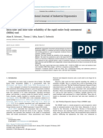 2019 Schwartz Intra Rater and Inter Rater Reliability of The Rapid Entire Body Assessment (REBA) Tool