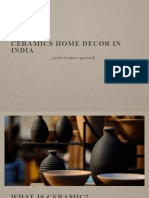 Ceramics Home Decor in India: A New Business Approach