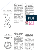 Triptico Del Cancer de Mama