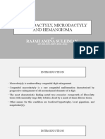 Congenital digit abnormalities: Macrodactyly, microdactyly and hemangioma
