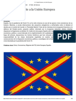 España Frente A La Unión Europea