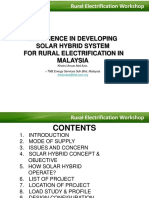 Solar Hybrid System For Rural Electrification in Malaysia