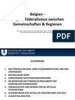 Belgien - Fragiler Föderalismus Zwischen Gemeinschaften & Regionen