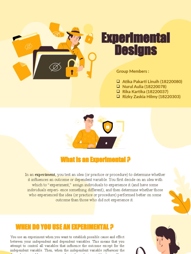 Experimental Designs Pdf Experiment Cognition