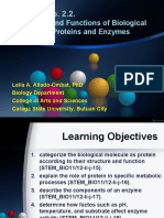 Session No. 2.2. Biological Molecules - Proteins and Enzymes