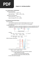 Chapter 16 Acid-Base Equilibria