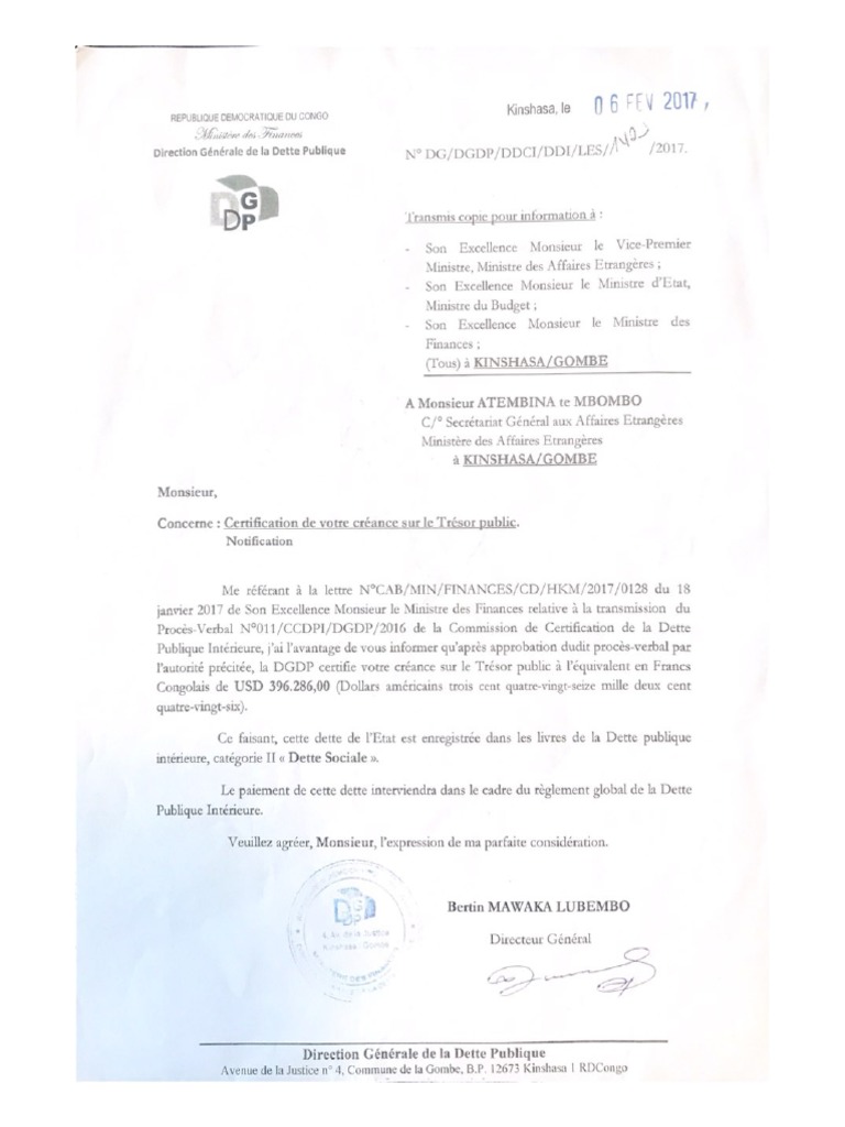 Republique Democratique Du Congo | PDF