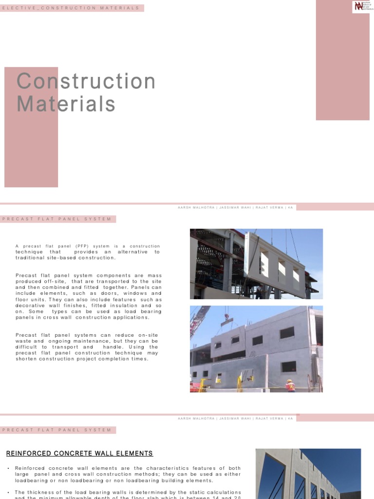 Precast Flat Panel System | PDF | Concrete | Precast Concrete