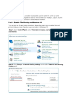 File Sharing and Printer Sharing