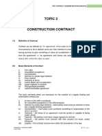 Topic 2 Construction Contract