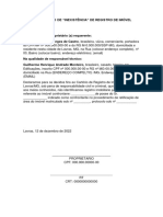 Declaração Deinexistencia de Confrontante