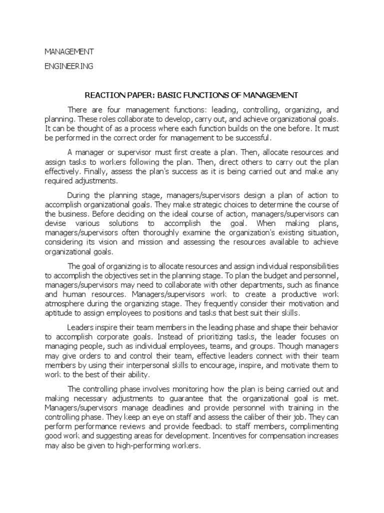 Rp4 basic functions of management pdf goal leadership