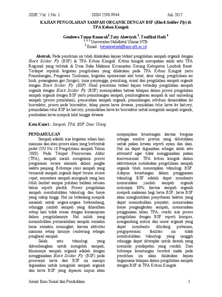 Mahasiswa Politeknik Negeri Bandung Manfaatkan Cacing BSF Atasi Sampah Rumah Tangga