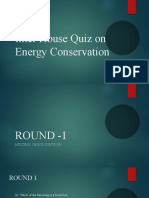 Inter House Quiz On Energy Conservation