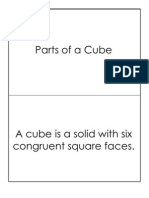 Parts of A Cube