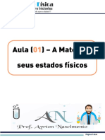 Aula 01 - Química - A Matéria e Seus Estados Físicos