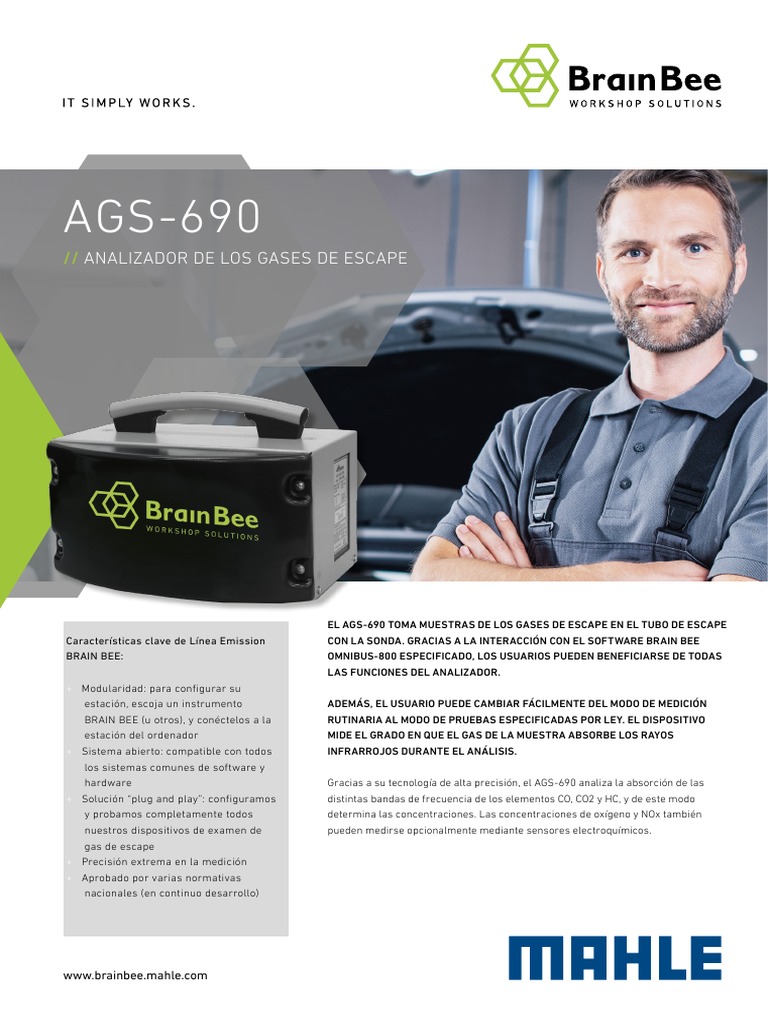 Analizador de Gases Brain Bee - Modelo AGS-688