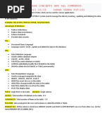 SQL Commands Notes