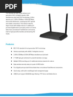 ZTE H188A AC1200 Router Overview | PDF | Wi Fi | Ieee 802.11