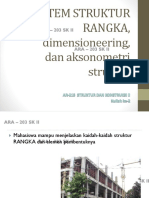 Dimensi Struktur Rangka