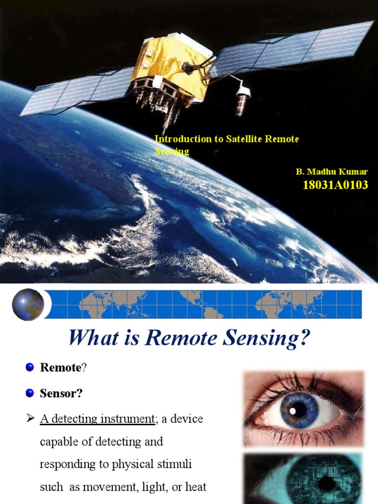 Remote Sensing Intro Pdf Image Resolution Electromagnetic Radiation