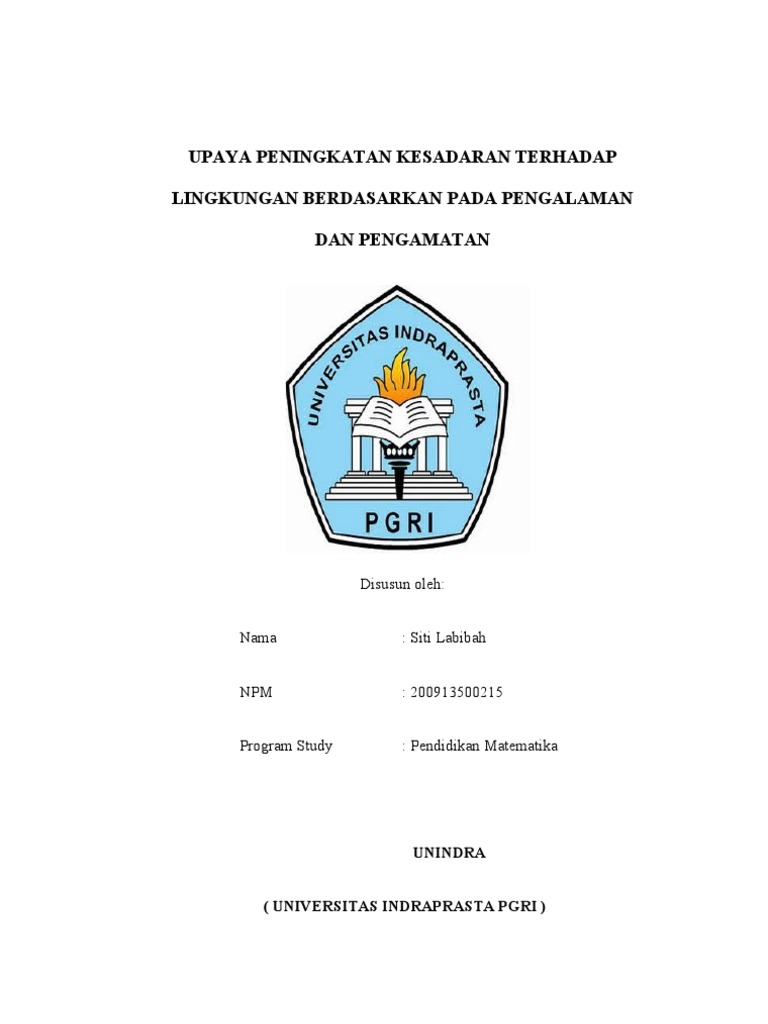 Makalah Pendidikan Lingkungan Hidup