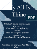 My All Is Thine