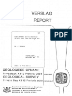 First Report On The Cenozoic Between Cape Town and Elands Bay
